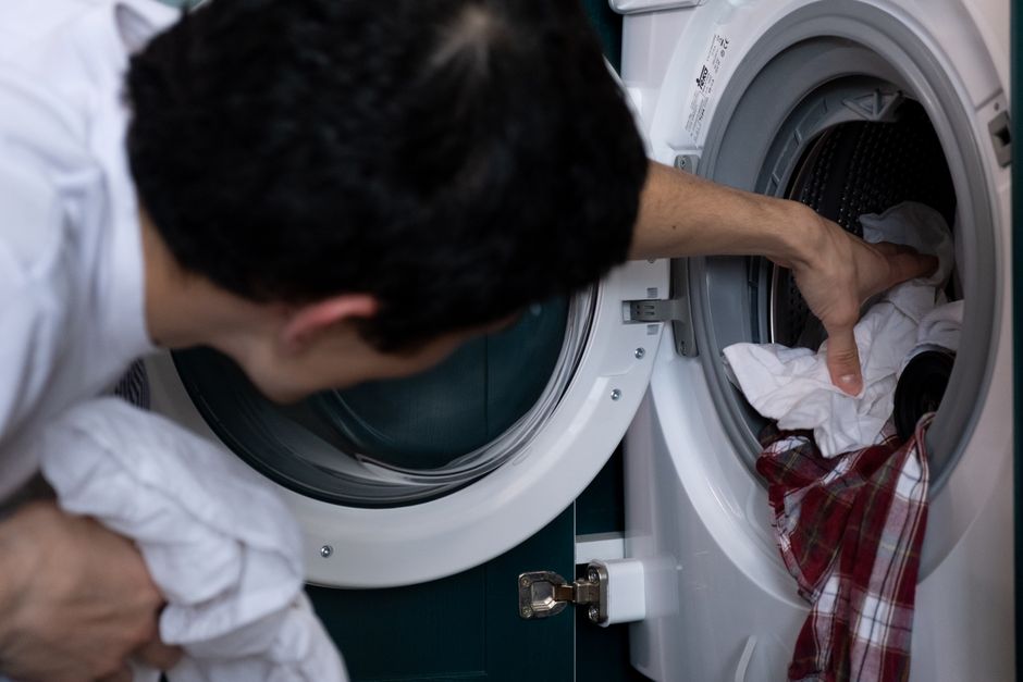 洗濯機まわりの家事の様子