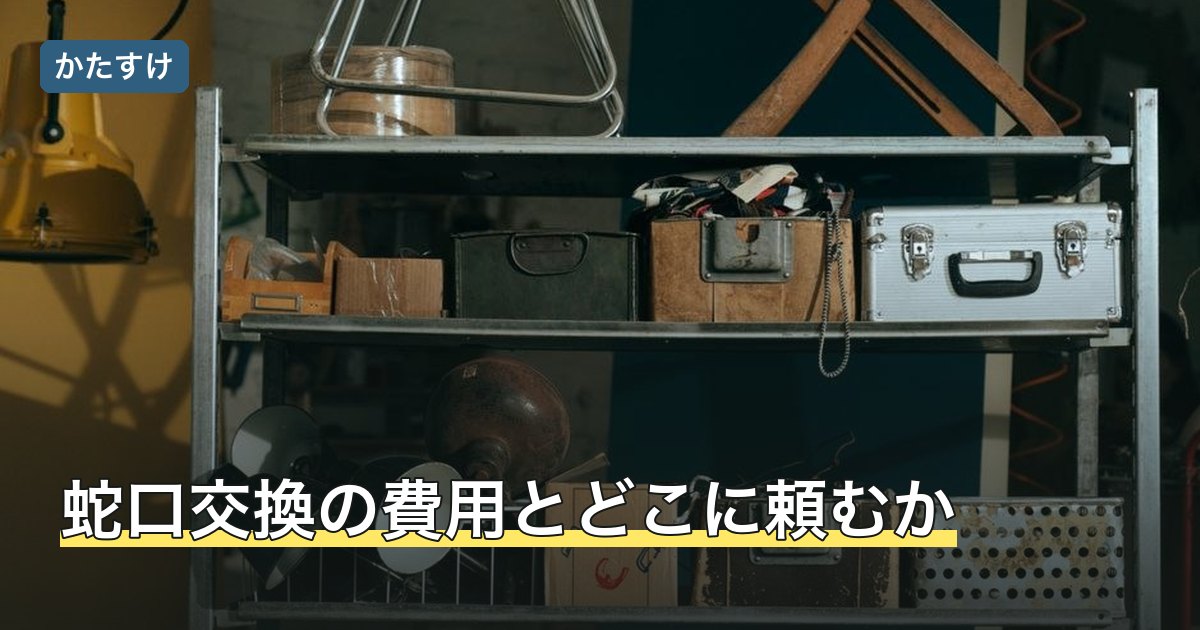 蛇口交換の費用とどこに頼むか