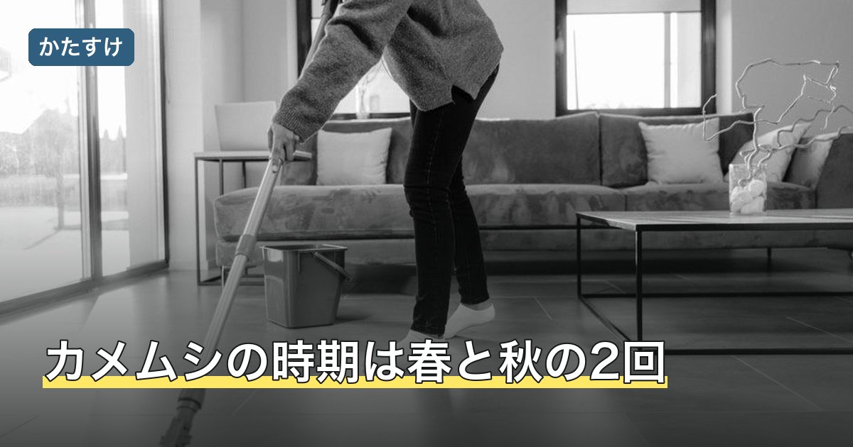 カメムシの時期は春と秋の2回